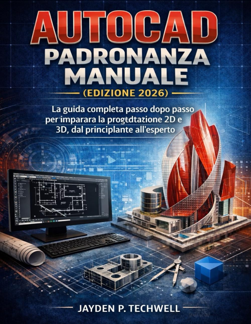 AUTOCAD PADRONANZA MANUALE (EDIZIONE 2026): La guida completa passo dopo passo per imparare la progettazione 2D e 3D, dal principiante all'esperto