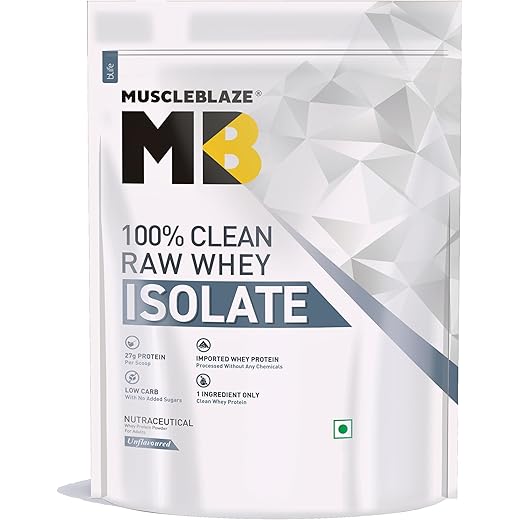 MuscleBlaze 100 Clean Raw Whey Isolate 1kg