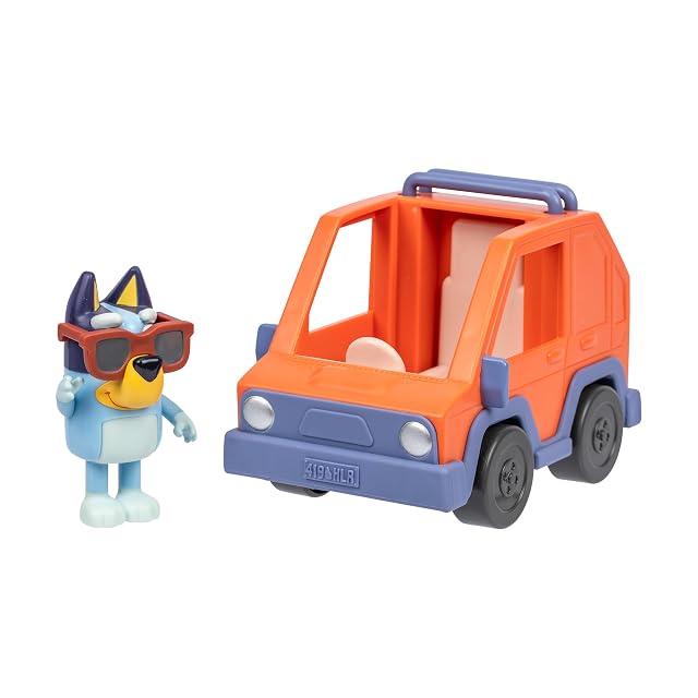 Bluey Circula Amigos en Este simpático vehículo Viaja en el vehículo Todoterreno
