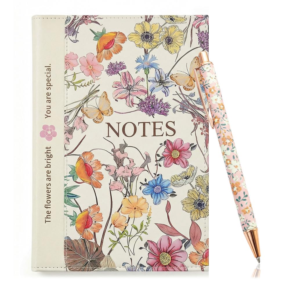 Belegao Notebook and Pen Gift Set PU Leather A5 Notebook 200 Lined Pages