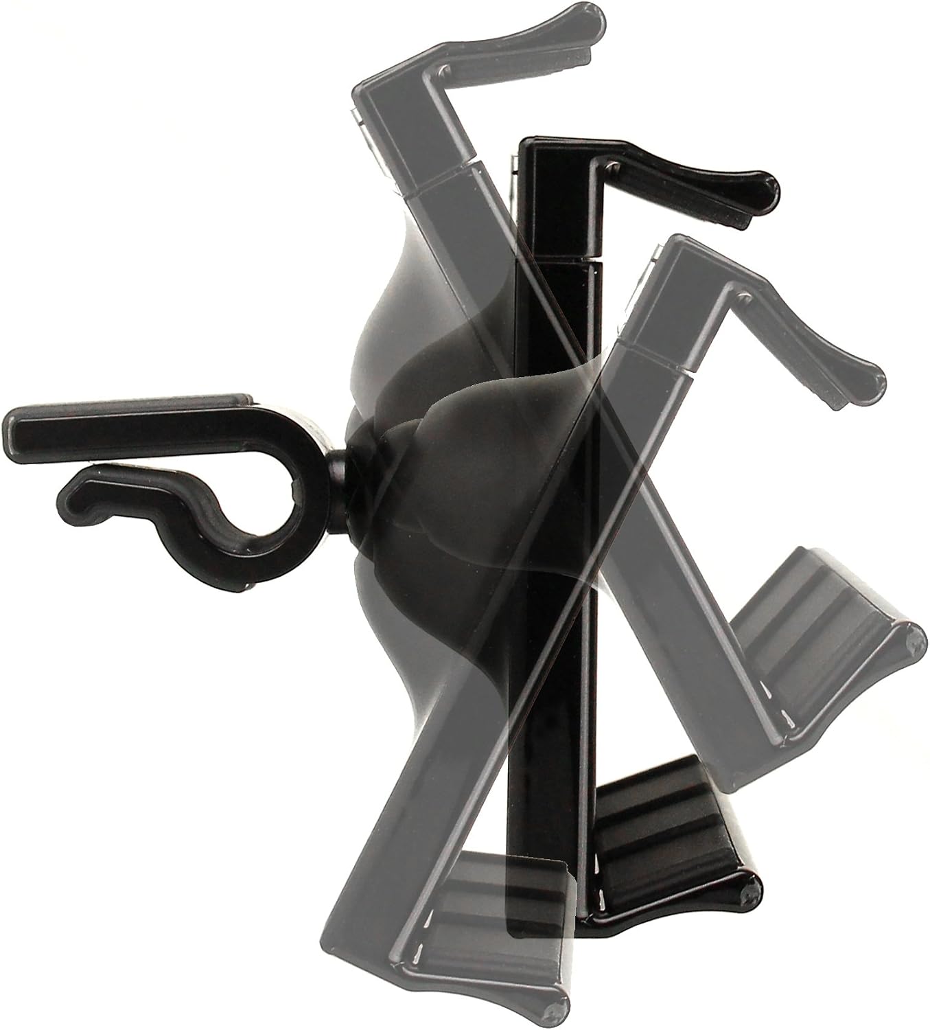 Koomus Aero Air Vent Universal Smartphone Car Mount Holder for iPhone 6 6+ 5 5S 5C Samsung Galaxy S5 S4 S3 Note 4 3 - Retail Packaging - Black