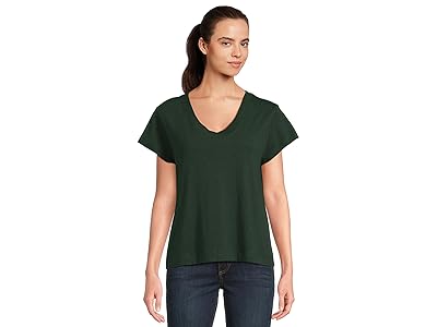 Lilla P Relaxed Short Sleeve V-Neck T-Shirts Women