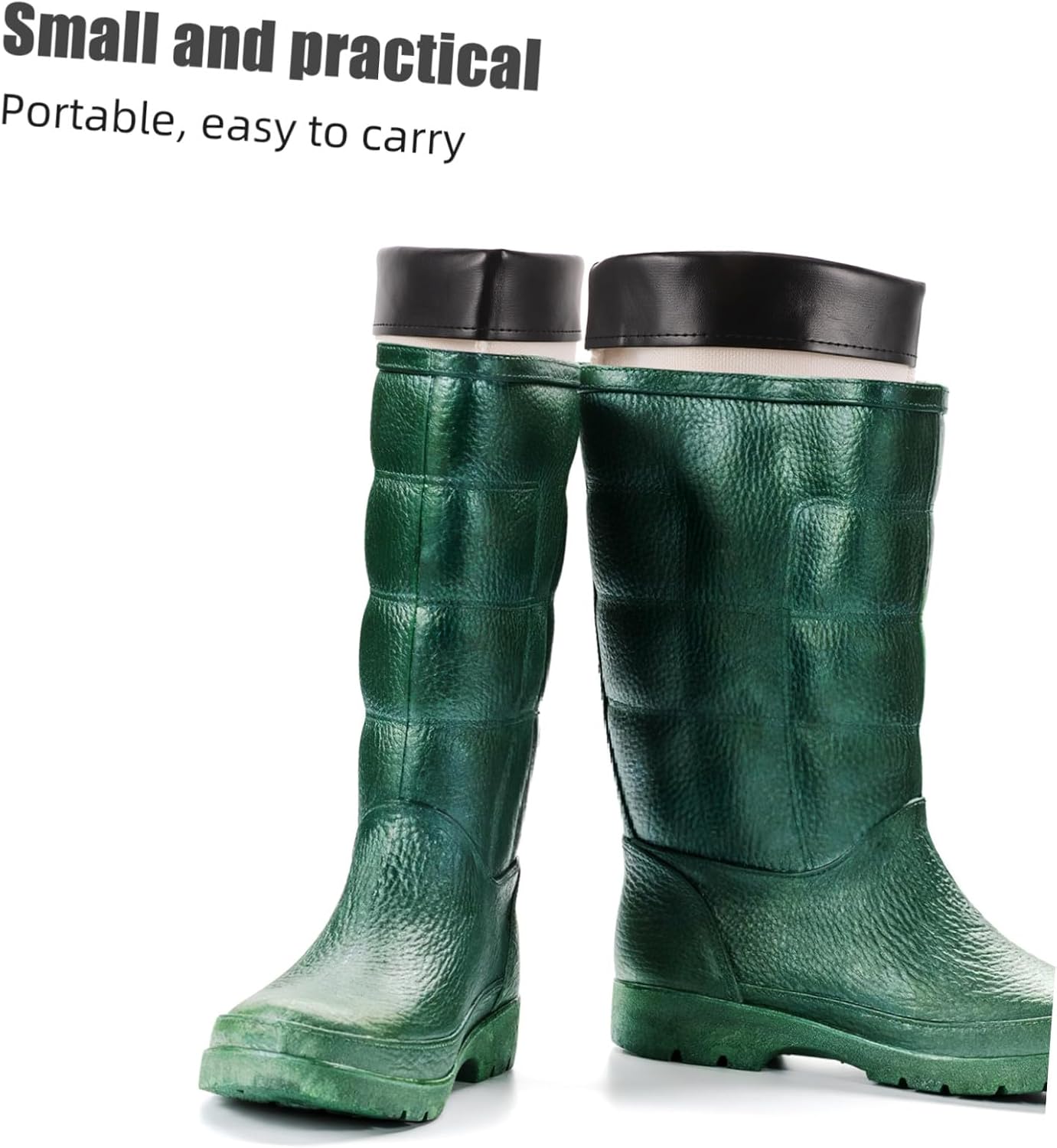 Plush Rain Boot Liners 42 Size 38cm Height White Pair | Thermal Inner Inserts, Removable Design, Gentle-touch Cloth Build, for Men and Women, Winter Everyday Use