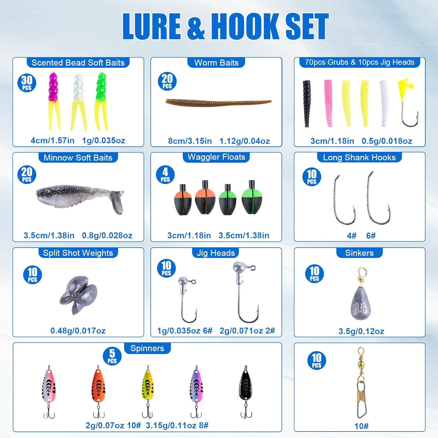 Goture Fishing Rod and Reel Combos, 2-Piece Ultralight Trout Fishing Pole Spinning Reel Line Lures Set with Carrier Bag, Spinning Rod Kit for Starter Travel Saltwater Freshwater, Gifts for Men