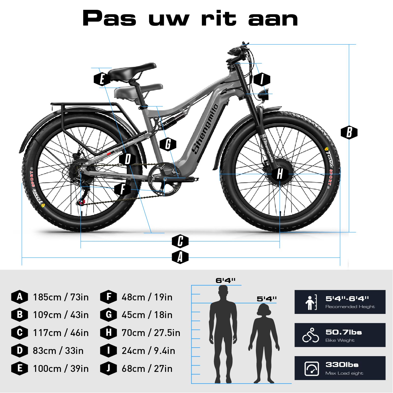 Shengmilo S600 Adulto Bicicletta Elettrica 26", All-Terreno Bici Elettrica Mountain Bike,E-Bike per Uomo,Motore doppio 48V17.5Ah batteria al litio estraibile,Shimano 7 marce,Fat Tire Bici Elettrica