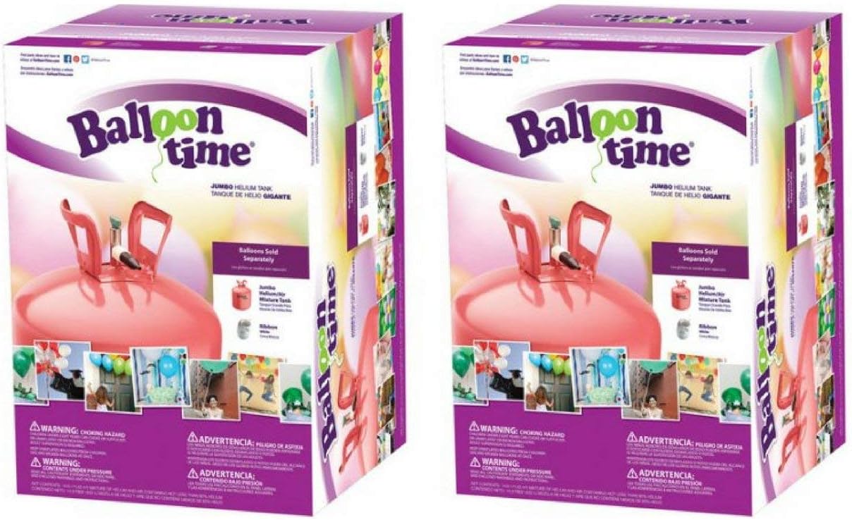 Balloon Time Jumbo 12" Helium Tank Blend Kit (2 Boxes)