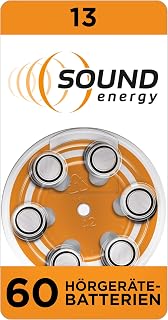 Energizer Sound Energy Hörgerätebatterien Größe 13 (60 Stück) Vorratspack