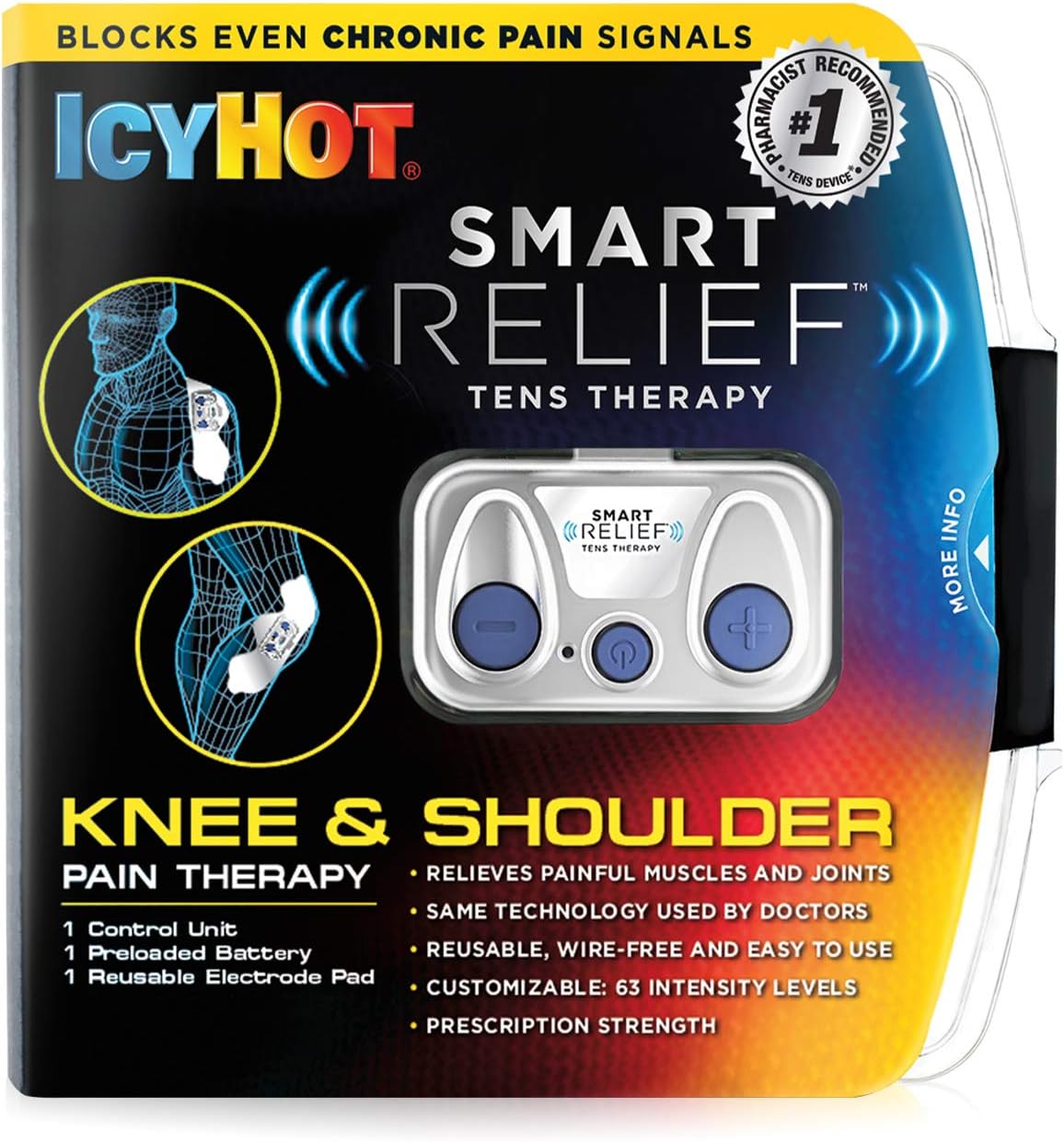 Icy Hot SmartRelief TENS Therapy SmartRelief Control Unit for Wireless Knee & Shoulder Pain Therapy