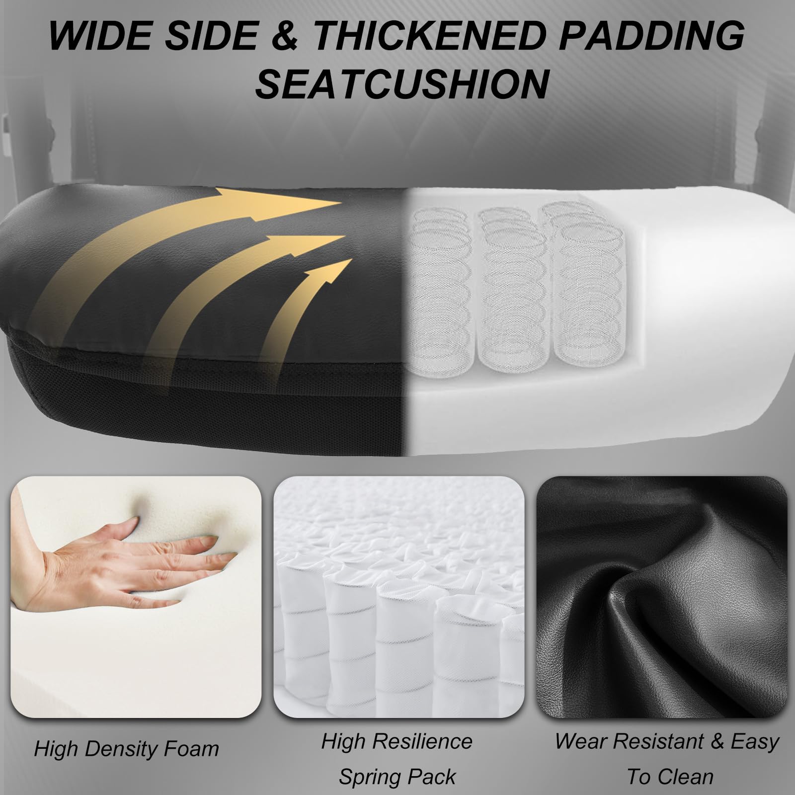 Big and Tall Office Chair 650lbs Capacity Wide Office Chair for Heavy People Ergonomic High Back Office Chair — view 7