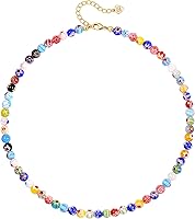 SOFYBJA Tiger Eye & Green Malachite Beaded Choker Necklace Gold Star Zircon Pendant Chakra Healing Gemstone Jewelry for Women