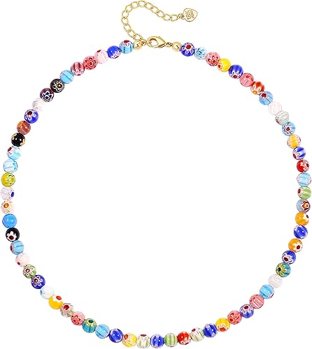 SOFYBJA Tiger Eye Beaded Necklace Green Malachite Beads Choker Necklace Gold Star Zircon Pendant Necklace Women Chakra Healing Gemstone Jewelry