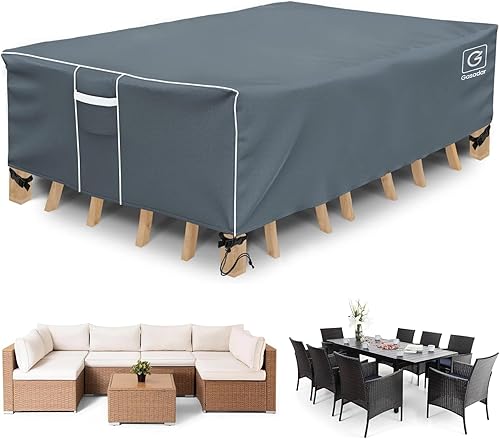 Fundas para muebles de patio, cubierta modular impermeable para exteriores, 500D resistente, protección para todo tipo de clima, juego de muebles de