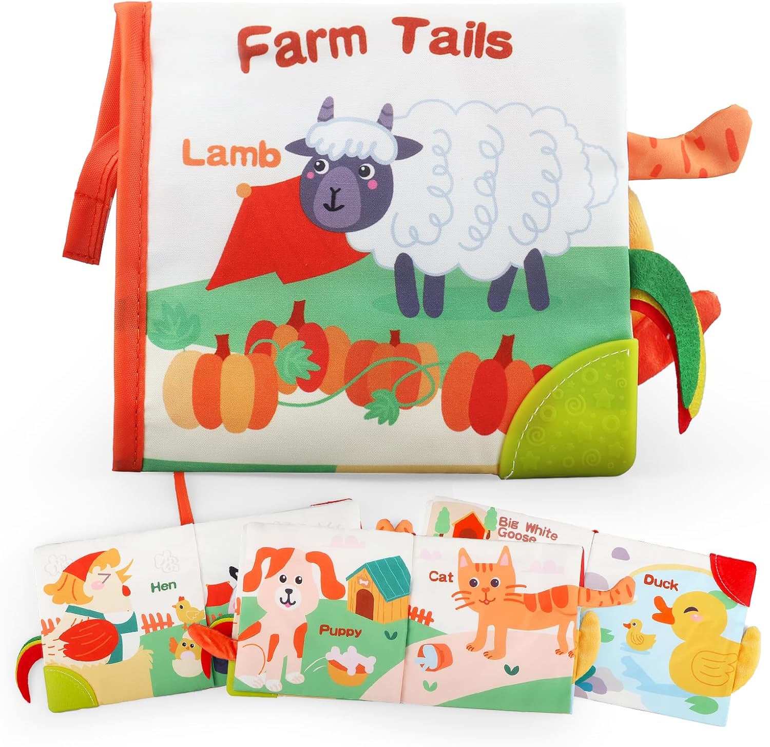 Baby Books 0-6 Months, Infant Tummy Time Toy 6-12 Months Touch Feel Book Travel Toy Gifts for Boys Girls 0-3 Months Baby Shower Birthday Easter Basket Stuffers