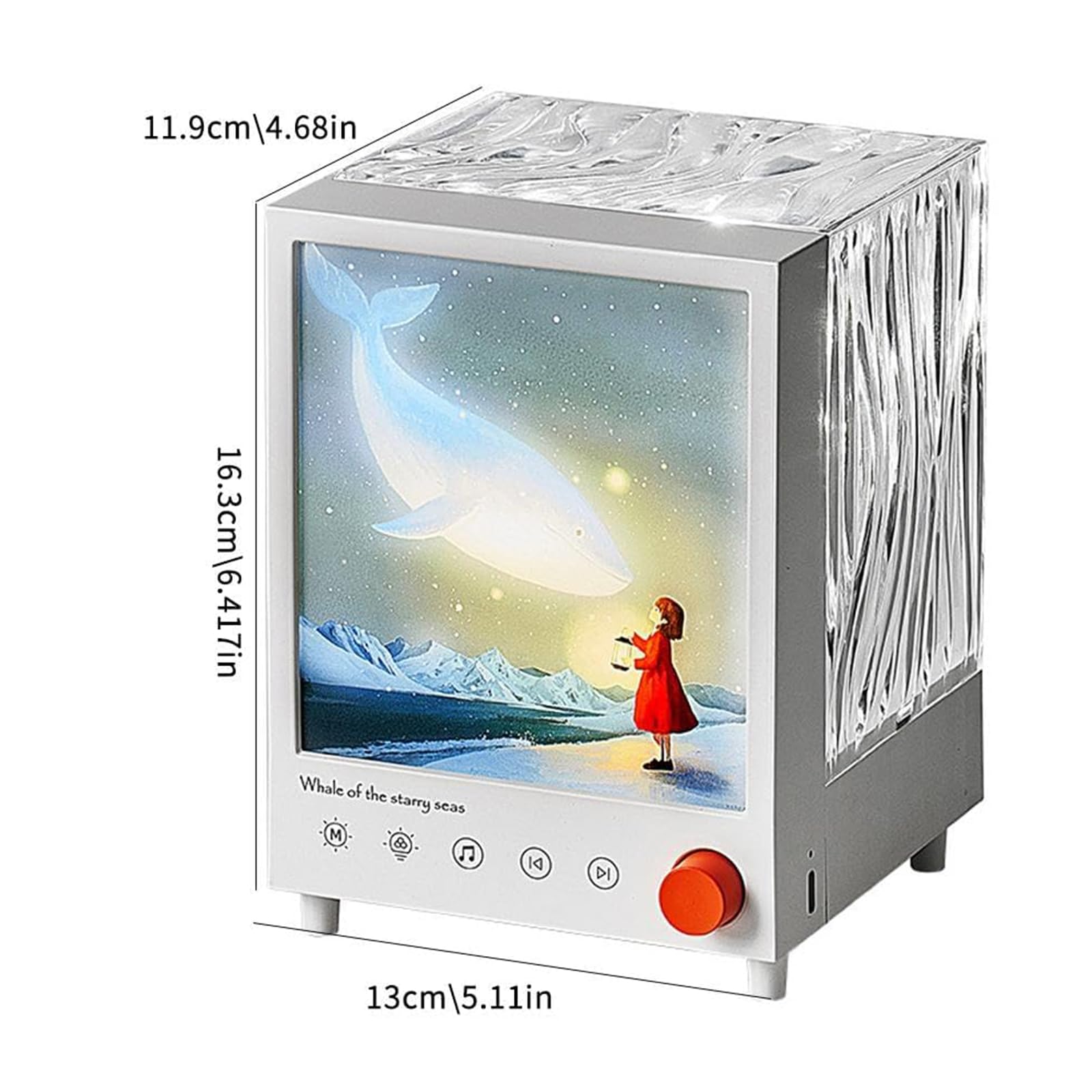 Proiettore Galassia Con Altoparlante Bluetooth, Spettacolo Di Luci Aurora E 7 Suoni Naturali, Luce Notturna Ambient Ricaricabile Da 1200mah, 10 Ore Di Riproduzione Per Camera Da Letto, Sonno E Decoraz