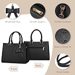 NEWHEY Top-Handle Handbag Waterproof Leather Purses for Women Satchel Handbags Crossbody & Shoulder Ladies Purse