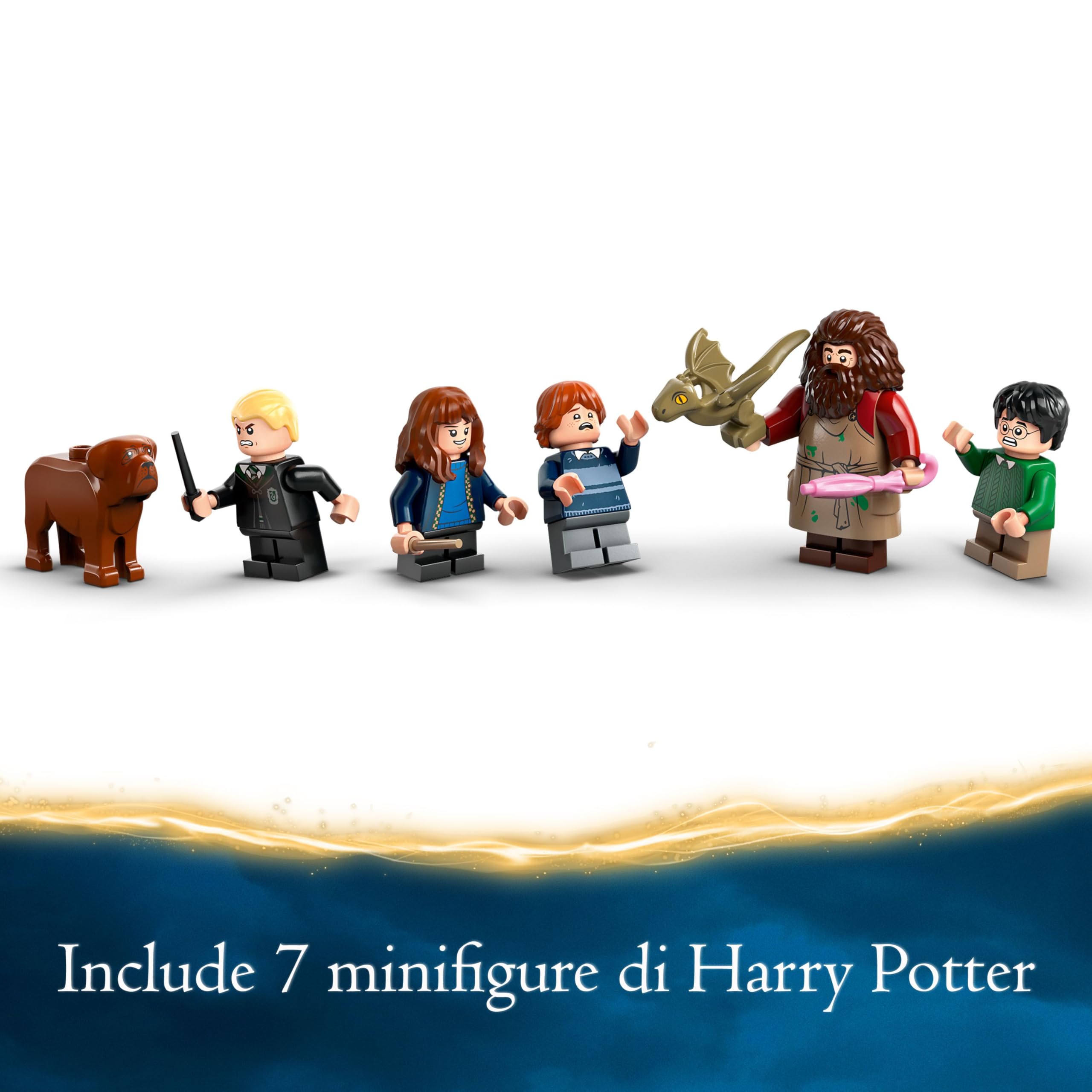 LEGO Harry Potter La Capanna di Hagrid: una Visita Inattesa, Giochi per Bambine e Bambini da 8 Anni in su, Casa Giocattolo da Costruire con 7 Personaggi, Idea Regalo dal Wizarding World 76428