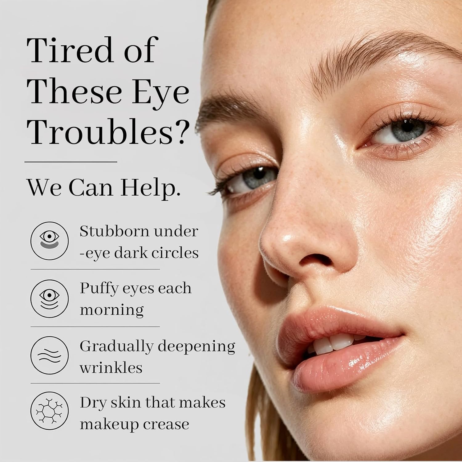 Under-Eye Brightener Roller, Dermatologist Tested Eye Roller Serum for Dark Circles, Puffiness & Dull Skin, Hydrating & Refreshing Eye Care Roller for Daily Use