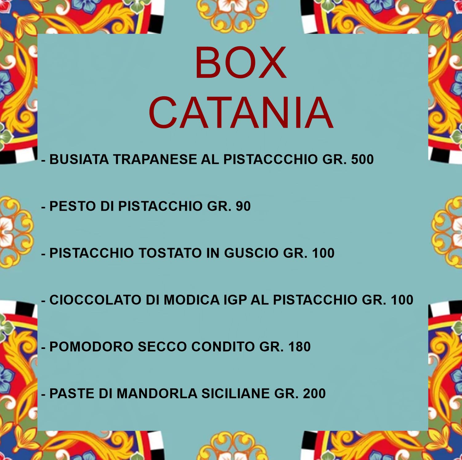Sicilia Bedda - Box Cesti Natalizi Prodotti Tipici Siciliani - Una Gustosa IDEA REGALO (Box Catania)