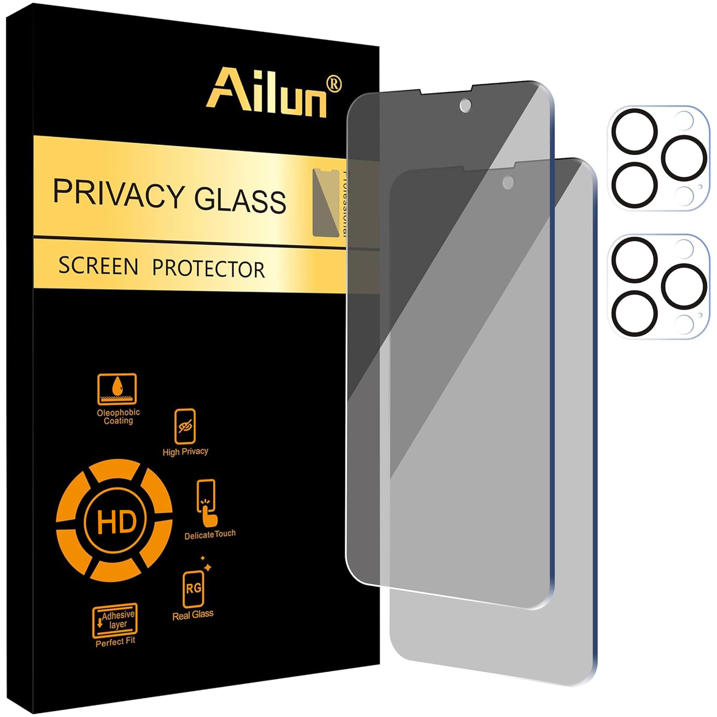Photo 1 of Ailun iPhone 14 Pro Max Screen & Camera Lens Protectors