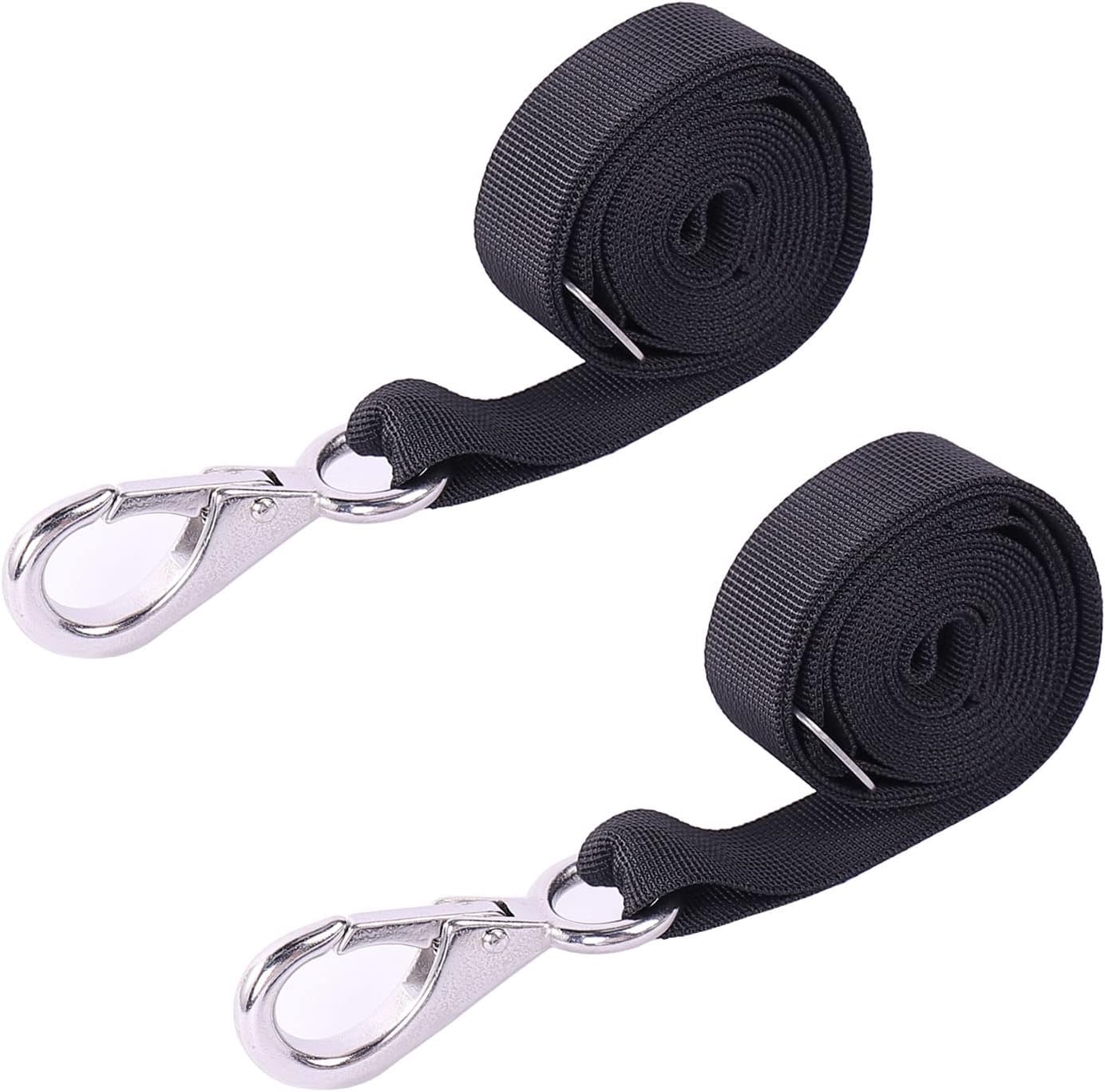 Adjustable Bimini Top Straps,Boat Awning Webbing Straps with Stainless Stee Heavy Duty Snap Loops,Bimini Top Hardware,Marine Nylon Top Straps Adjustable, Boat Awning Hardware 2PCS