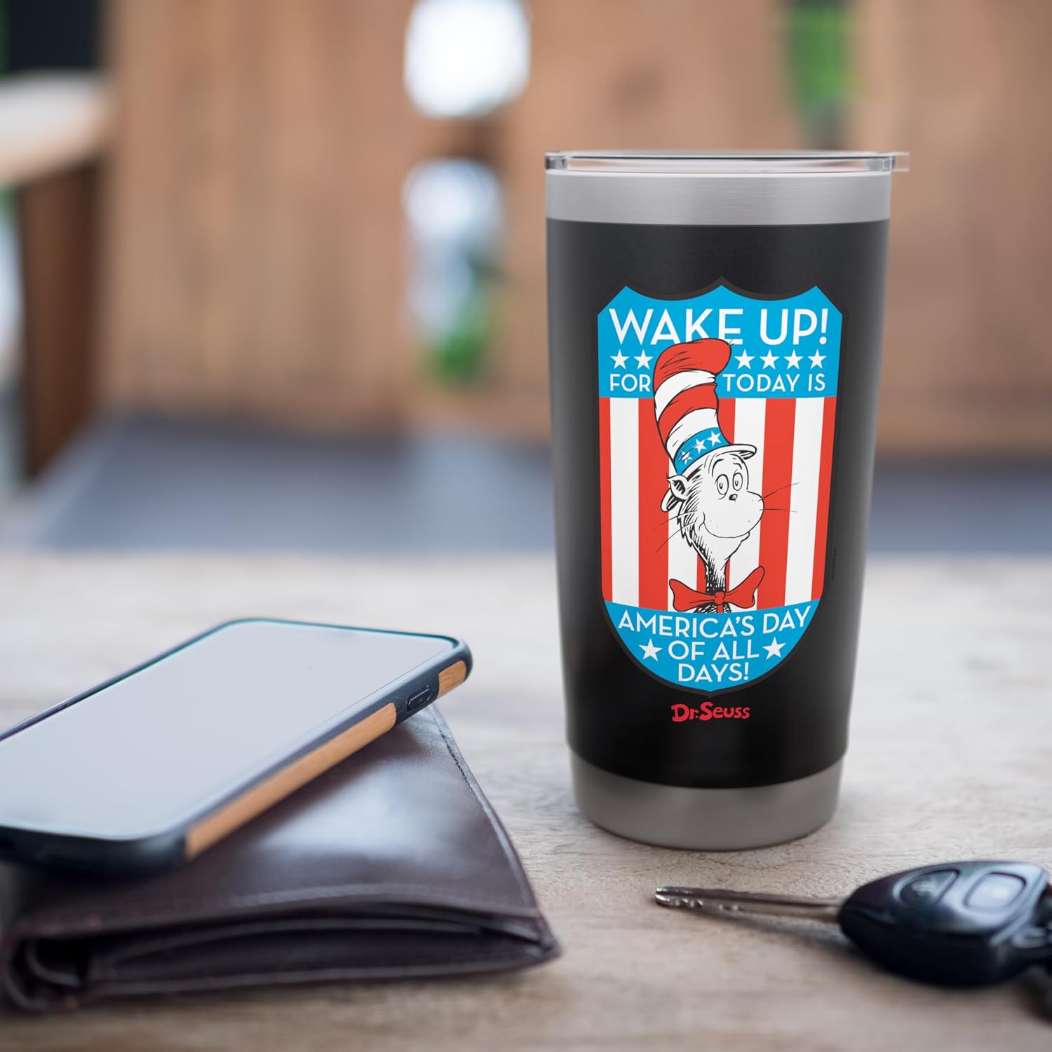 Dr. Seuss Cat In The Hat America’s Day Officially Licensed Stainless Steel Insulated Tumbler