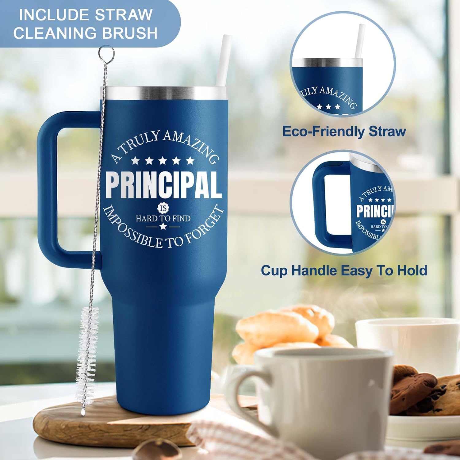 COCOGIFTS Principal Appreciation Gifts - Principal Gifts for Women Men - Best Principals Gift - School Principals Day Gift - Principal Tumbler - 40oz Insulated Tumbler with Lid & Straw - Image 4