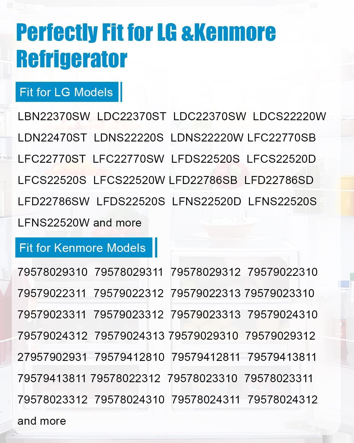 Upgraded MHL61952333 Refrigerator Glass Shelf Fit for LG Refrigerators, 25.87“ x 14.96” Refrigerator Glass Shelf Crisper Replace MHL61952323