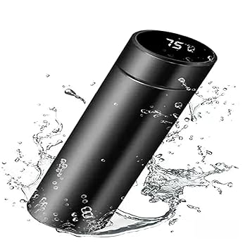 Stainless Steel Temperature Water Bottle Thermos, Double Wall Vacuum Intelligent Cup with LCD Smart Display for Office, Home, Gym, Outdoor Travel Hot and Cold Drinks