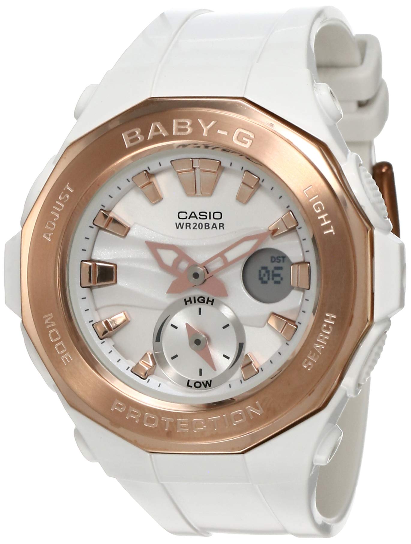 Casio Baby-G Analog-Digital White Dial Girls Watch - BGA-220G-7ADR (BX060) (B01J76WL4A) Amazon Price History, Amazon Price Tracker