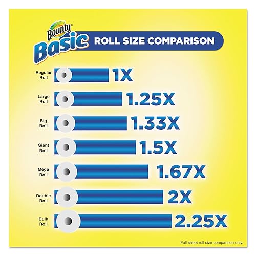 Miniatura 4 de Bounty 92976Basic Toallas de papel, 10.19" x 10.98," 1-Ply, color blanco (Pack de 30)