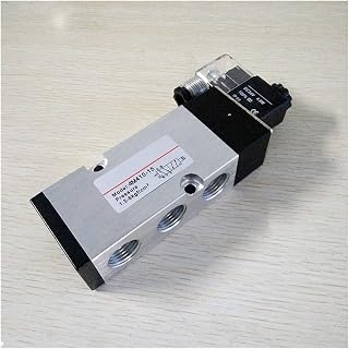 VGOWNRE Plumbing Solenoid Valve Air Port 1/2inch 24VDC 5way Pneumatic Actuators Electric Control Valve LAY-Fittings (Voltage : 12V)