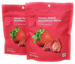 Freeze Dried Strawberry Slices 1oz/28g (Pack of 2)
