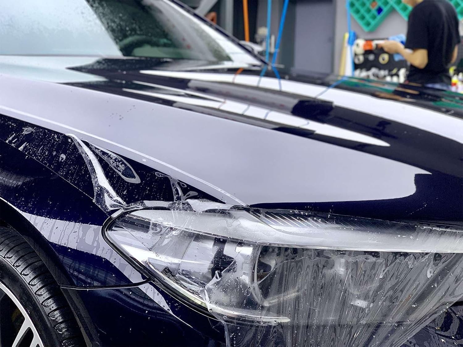 12"x60" (1FTx5FT) PPF Paint Protection Film Gloss Clear Self Healing Auto Bra Vinyl Wrap Invisible Scratches Shield Sheet DIY with Tool Kit