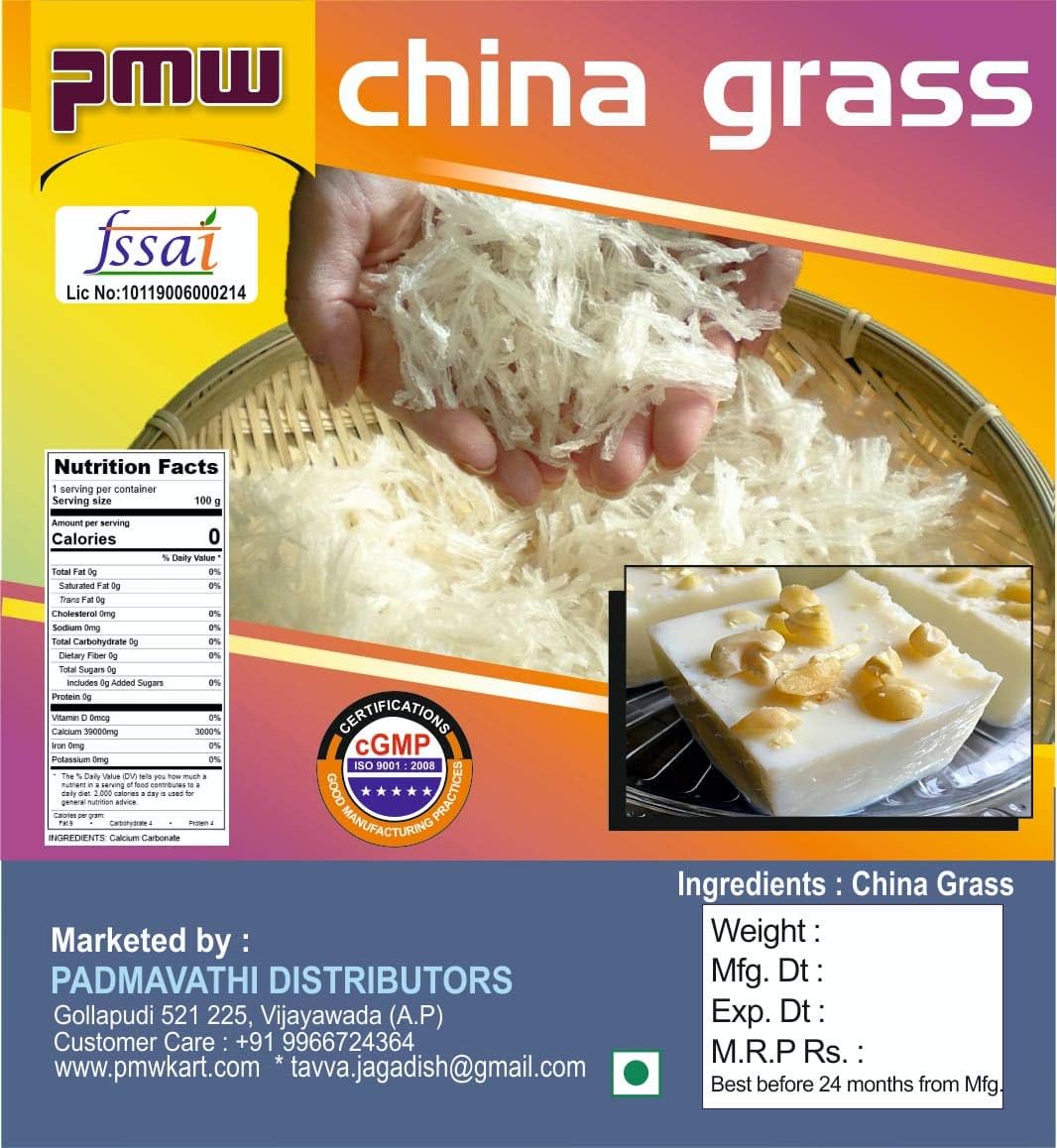 Pmw - China Grass - Agar Agar - Kanten - 100 Grams