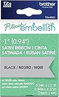 Vista 38 de Brother P-touch Embellish Cinta de impresión negra sobre encaje plateado con patrón TZEMPSL31 – ~1.3 cm de ancho x 4 m de largo para usar