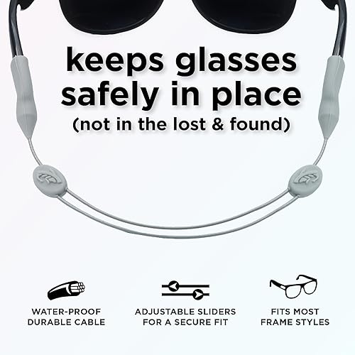 Miniatura 10 de Pilotfish Correa para lentes de sol para niños, soporte ajustable para lentes de sol sin cola para niños y niñas