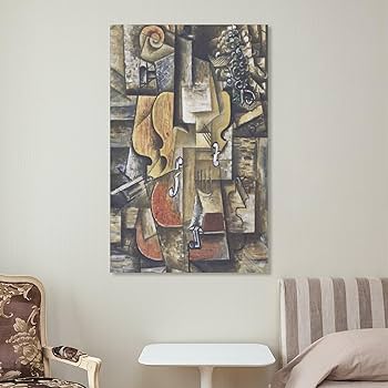 Amazon.co.jp: パブロ ピカソ魅力的なアートワーク“ヴァイオリン