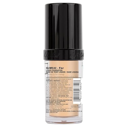 Miniatura 3 de Base de maquillaje líquida L.A. Girl Pro Coverage, Fair