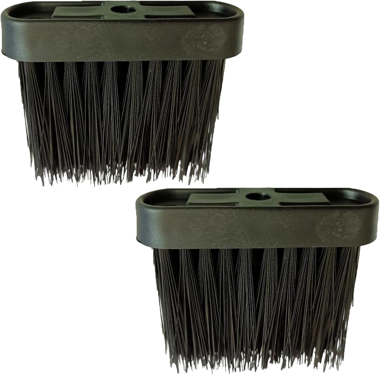 2Pcs Fireplace Brush Replacement Head Oblong Hearth Brush Fireplace Cleaning Brush for Wood Burning Stove, Cleaning Brush Replacement Head Car Dusting Brush and Furniture Brushes