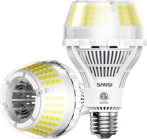 SANSI Bombillas brillantes equivalentes a 200 W, bombilla LED súper brillante de 3000 lúmenes, bombillas LED de luz diurna de 5000 K no regulables,