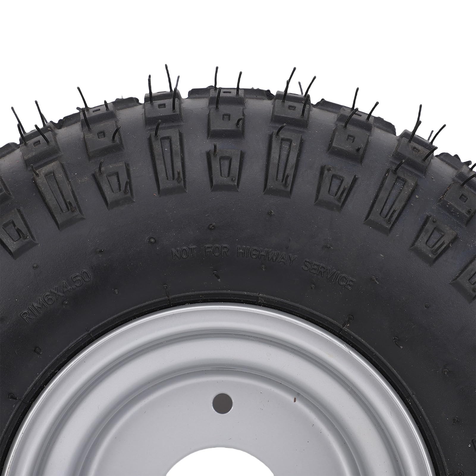 Akozon Off Road Wheel 145x70-6 6 Zoll 3 Bolzen Nicht-Slip-Explosions-Proof-Reifen mit Hub für Bike ATV Quad Go Kart