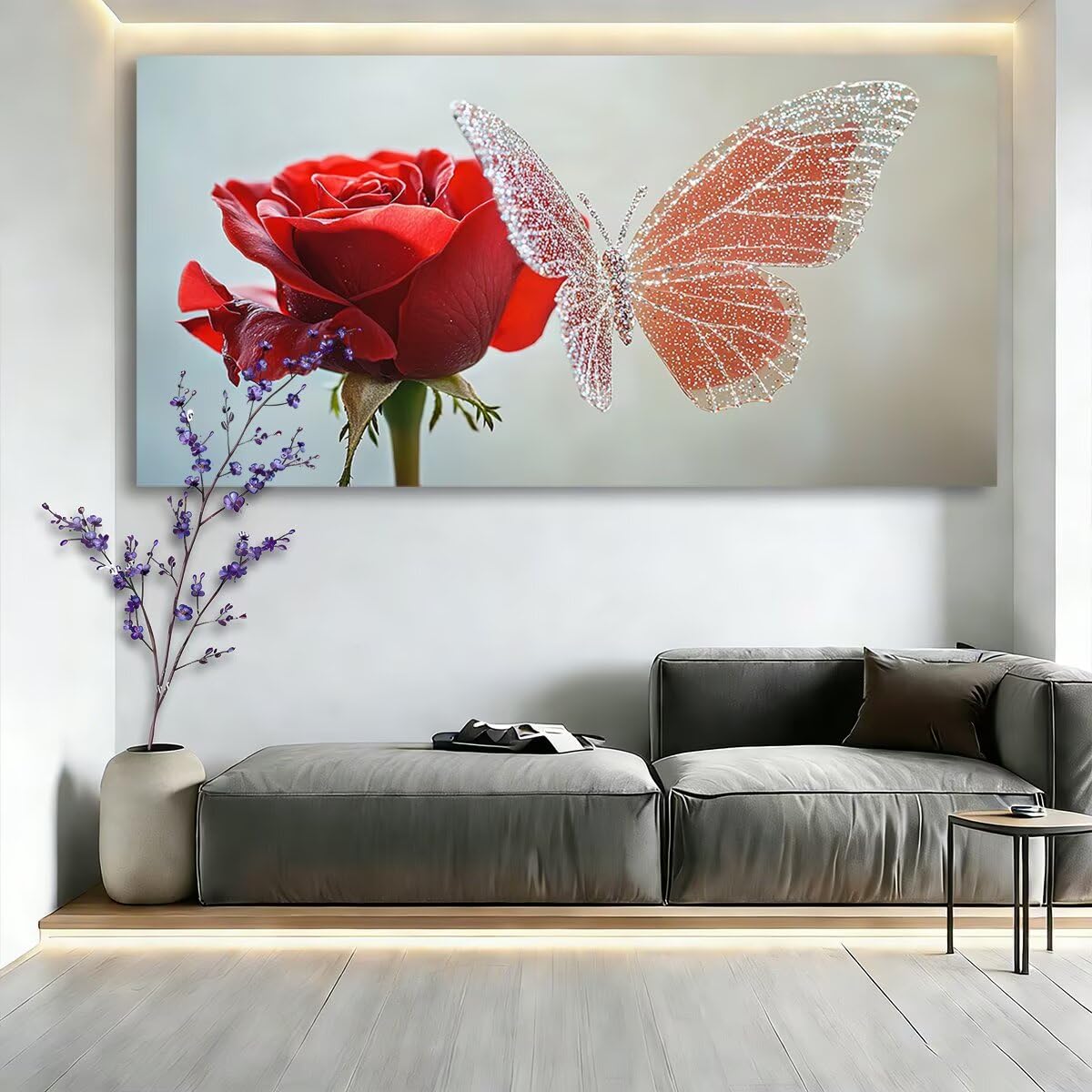 Diamentowe zestawy artystyczne, motyle, dla dorosłych, 120 x 60 cm, duża róża do malowania, DIY, duże kryształowe zestawy artystyczne, rękodzieło dla dorosłych, 5D, pełne wiercenie, malarstwo, klejnot