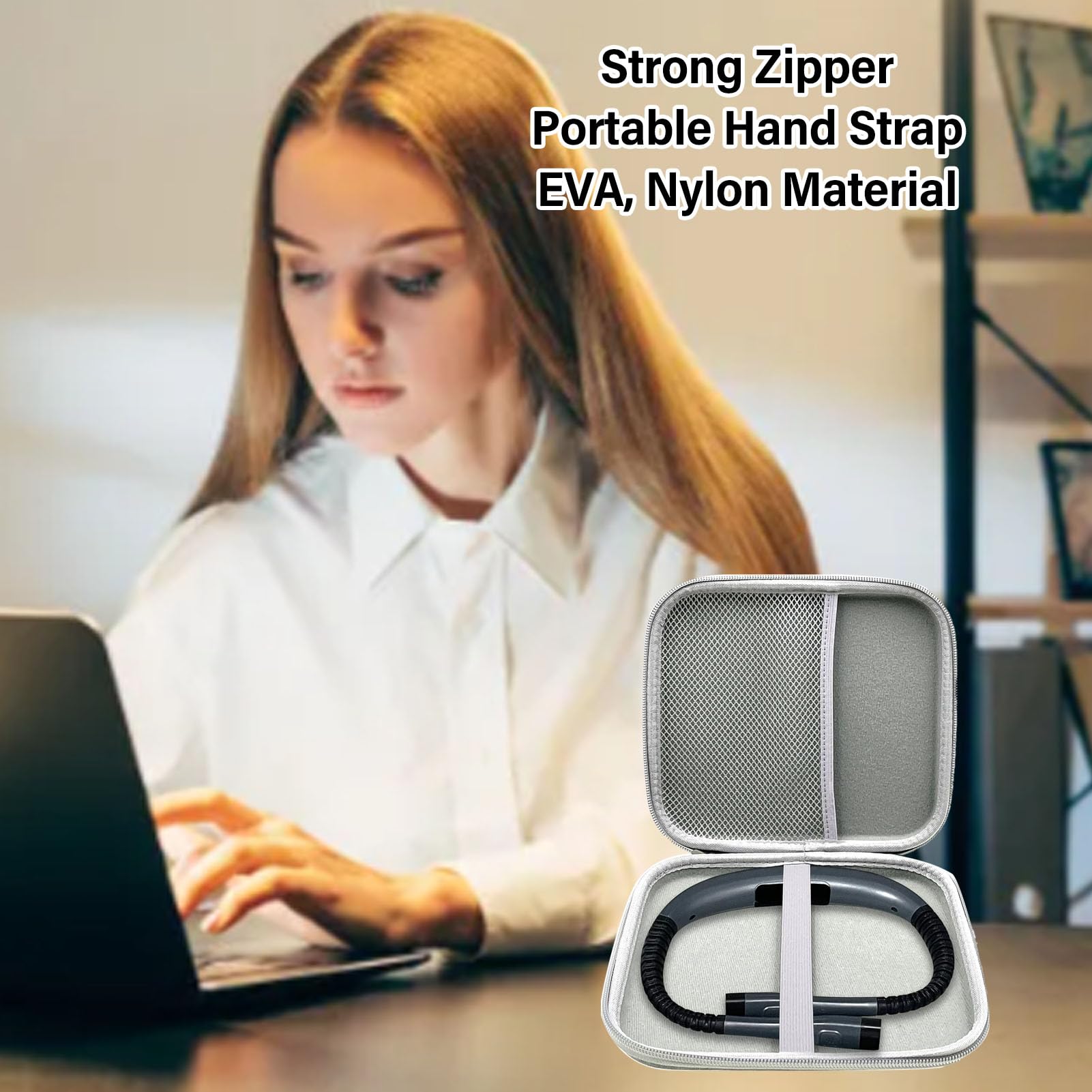 Gugxiom Carrying Case for Glocusent, Vekkia, LITOM, LEDGLE, TAKKUI, TSINGREE, Enclize LED Neck Reading Light, Protective EVA Hard Shell Travel Case Storage Bag for Neck Light