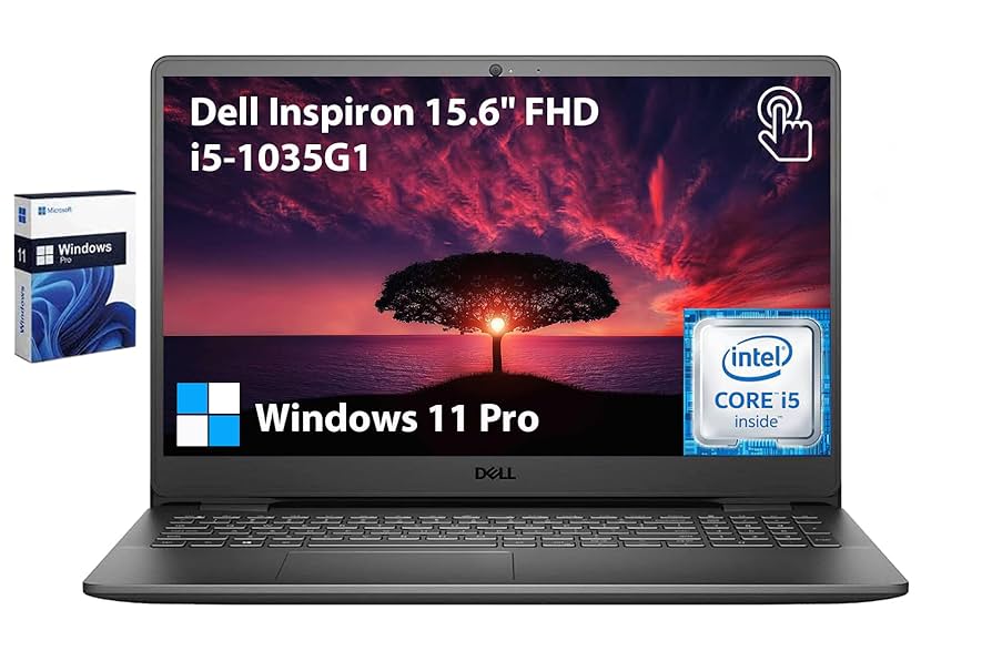 DELL ノートPC Intel Core i5 - 1035G1 Amazon.com: Dell Inspiron 15.6-inch Full HD Touch-Screen