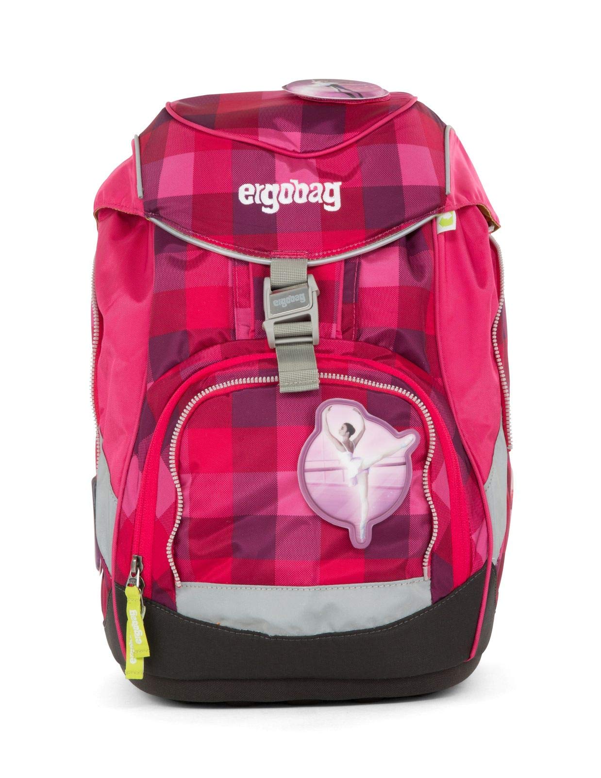 Ergobag pack Schulrucksack-Set RhabarBär (6tlg.), 35 cm, 20 L, Lila Kontrollen