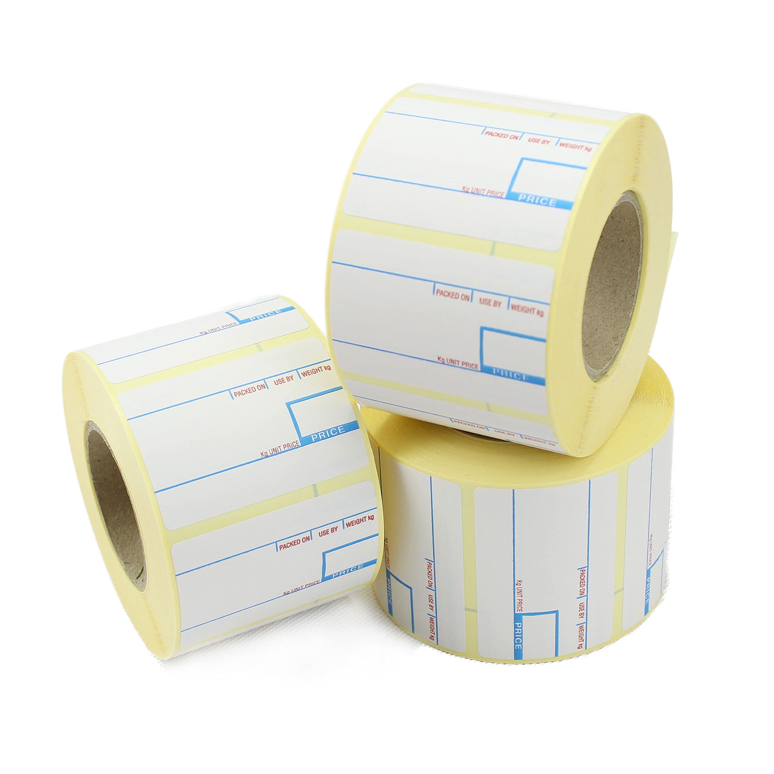 Label Metrics - 58mm x 40mm CAS Compatible Scale Labels. 5 x Rolls, 3,750 Labels. 2 Colour!