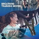 VARENYYA Portable Respiratory Trainer-Exercise Device Respiratory Muscle Training Improve Breathing Capacity Easy to Clean.Adjustable to Different Fitness Need (Black) gallery image