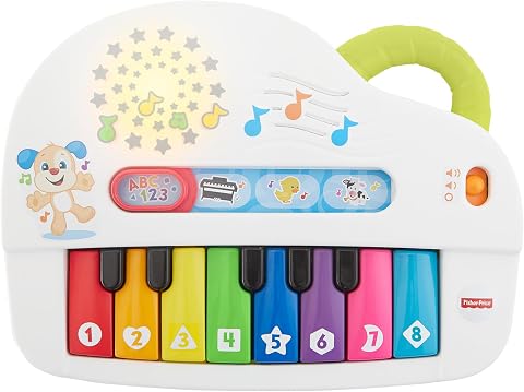 Fisher-Price Ridi e Impara Pianoforte di Cagnolino, multilingue