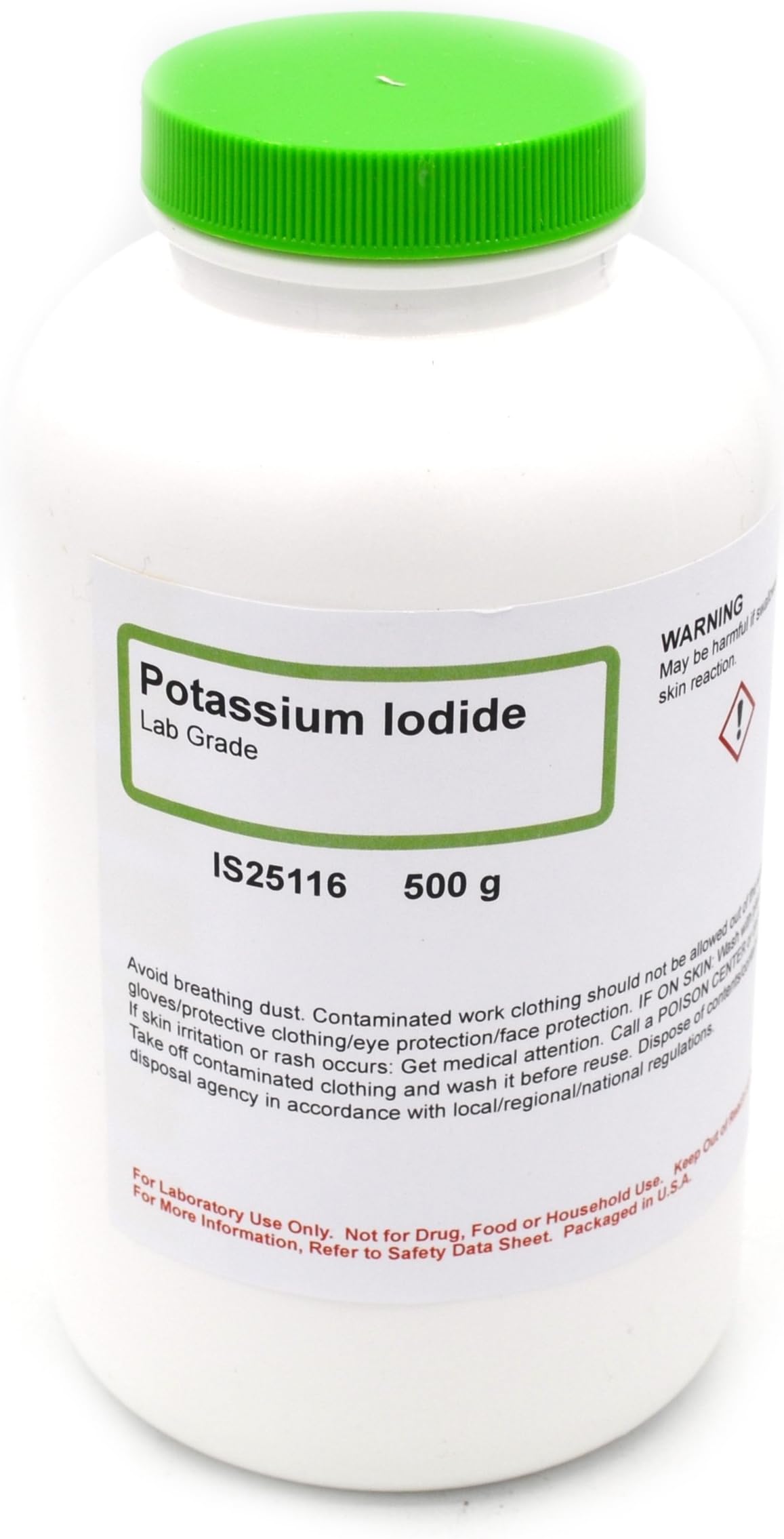ALDON Innovating Science Potassium Iodide, 500g - Laboratory Grade - Excellent for a Source of Iodine in Chemical Reactions - The Curated Chemical Collection