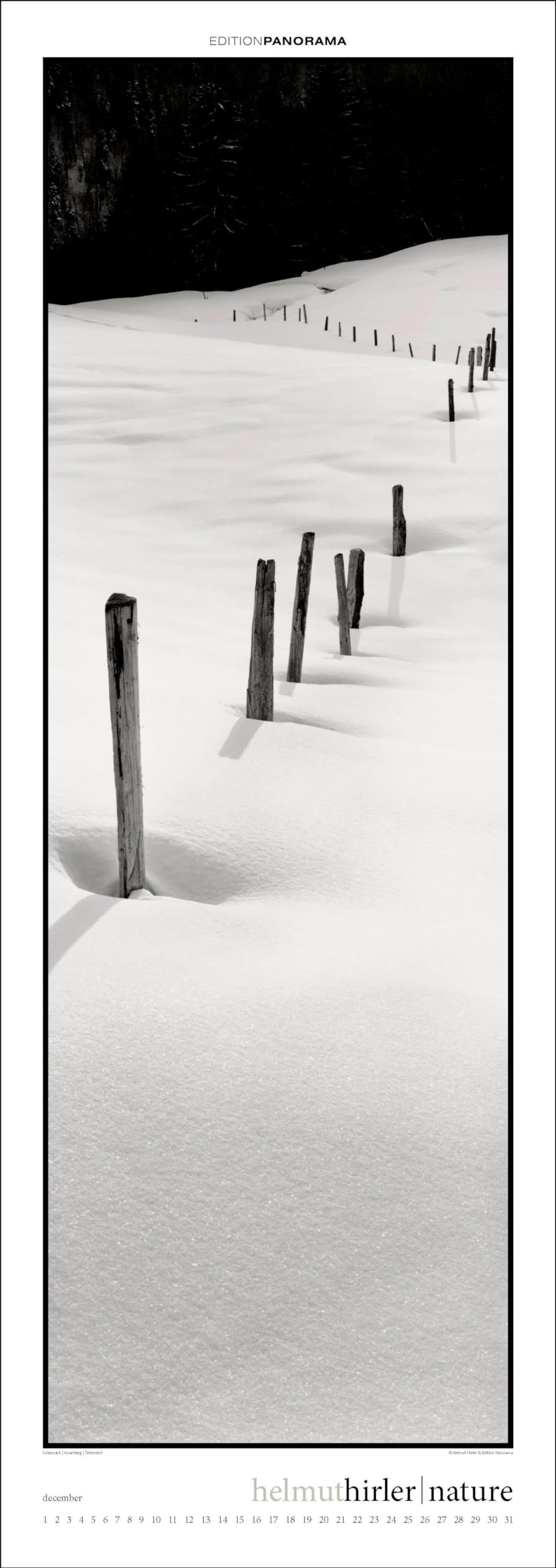 Nature: Immerwährender Vertikal-Kalender, 40 x 110 cm